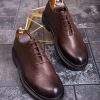 Pantofi de barbati, maro, din piele naturala- P1880