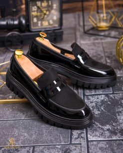 Alternative view of Mocasini de barbati casual, negri, talpa inalta ultra-usoara – AD860