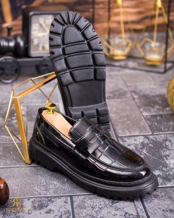 Alternative view of Mocasini de barbati casual, negri, talpa inalta ultra-usoara – AD862