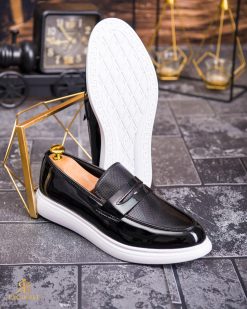 Alternative view of Mocasini de barbati casual, negri, talpa inalta ultra-usoara – AD863