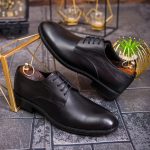Pantofi de barbati, negru, din piele naturala-  P1863