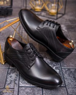 Pantofi de barbati, negru, din piele naturala- P1868