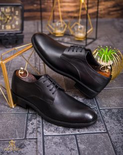 Pantofi de barbati, negru, din piele naturala-  P1863