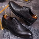 Pantofi de barbati, negru, din piele naturala-  P1869