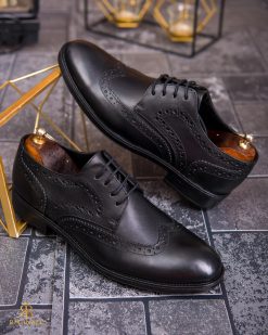 Pantofi de barbati, negru, din piele naturala- P1869