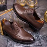 Pantofi de barbati, maro, din piele naturala-  P1864