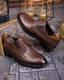 Pantofi de barbati, maro, din piele naturala- P1864