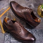 Pantofi de barbati, maro, din piele naturala-  P1865