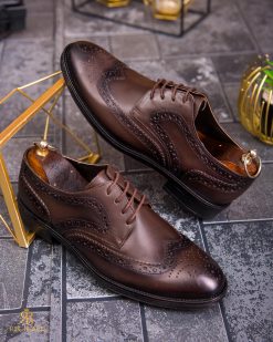 Pantofi de barbati, maro, din piele naturala-  P1865