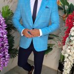 Ensemble 5 pièces : veste, pantalon, chemise, cravate, ceinture - TN226