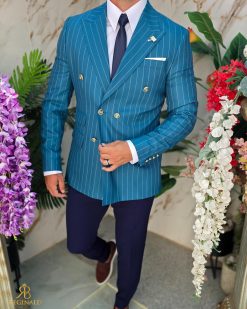 Tinuta 5 piese: Sacou-Pantalon-Camasa-Cravata-Curea- TN228