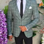 Outfit da 5 pezzi: giacca, pantaloni, camicia, cravatta, cintura - TN220