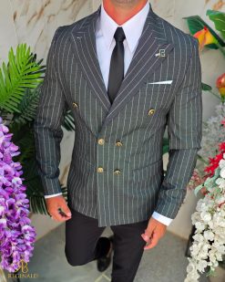 Tinuta 5 piese: Sacou-Pantalon-Camasa-Cravata-Curea- TN212