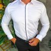 Cămașă alba de barbati, Slim Fit- CR190