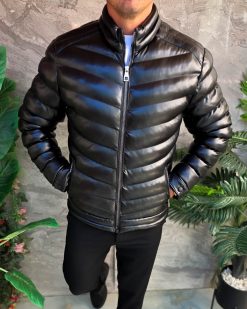 Geaca de bărbați, Neagra, Slim-Fit - GC602