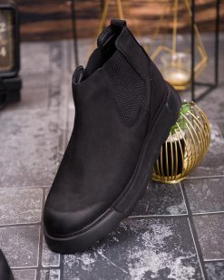 Alternative view of Ghete bărbătești Chelsea – Piele naturală neagră - GH154