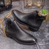 Ghete bărbătești Chelsea – Piele naturală neagră - GH156