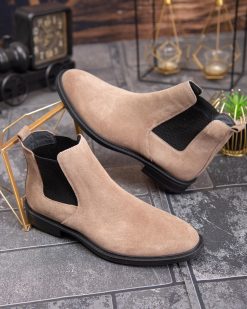 Ghete bărbătești Chelsea – Piele naturală întoarsă - GH153