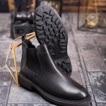 Stivali Chelsea da uomo neri – Pelle naturale - GH157