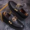 Mocasini de barbati casual, negri, talpa inalta ultra-usoara – AD870