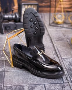 Alternative view of Mocasini de barbati casual, negri, talpa inalta ultra-usoara – AD871