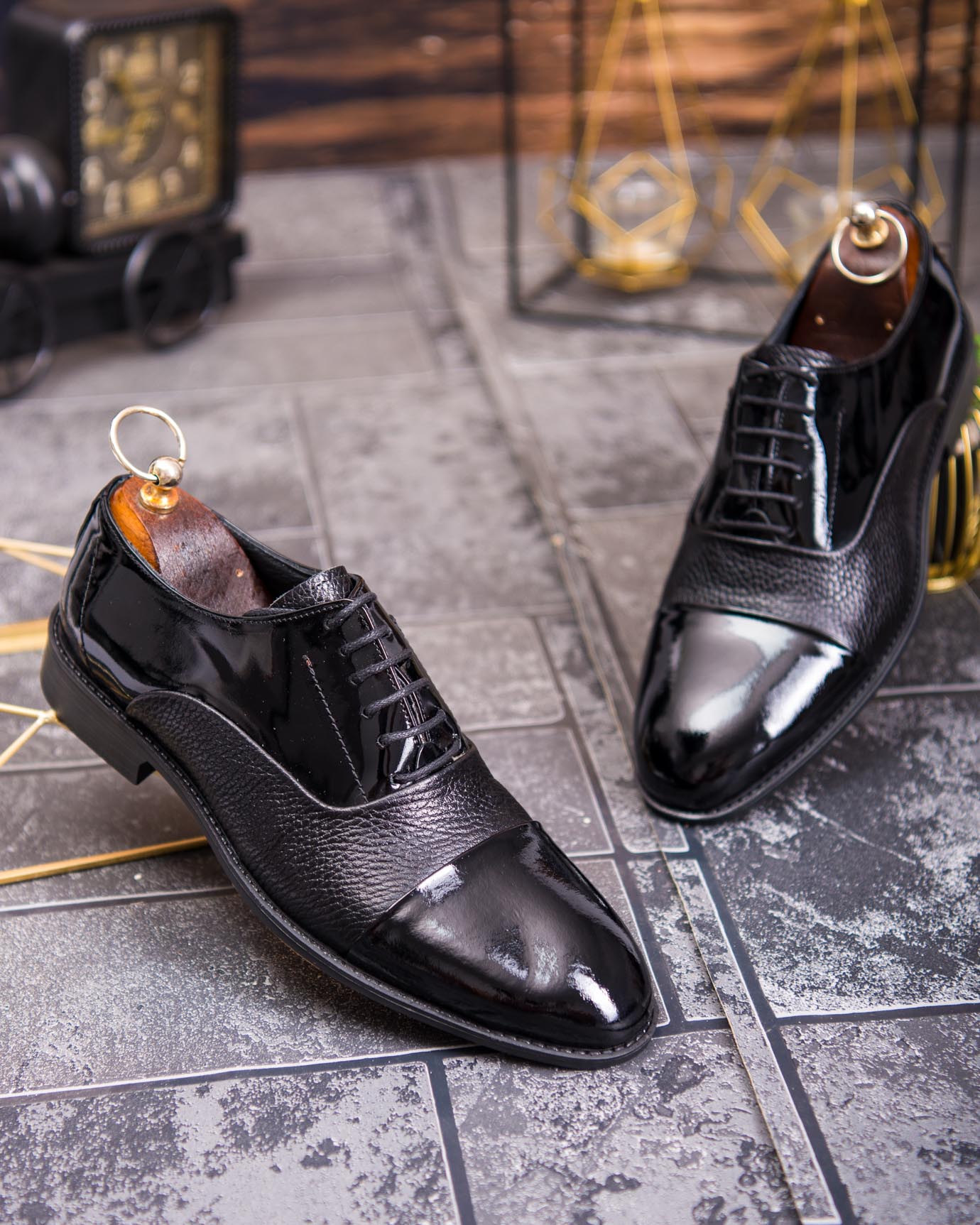 Pantofi bărbătești eleganți – Piele naturală și lacuită - P1917 - imagine 6