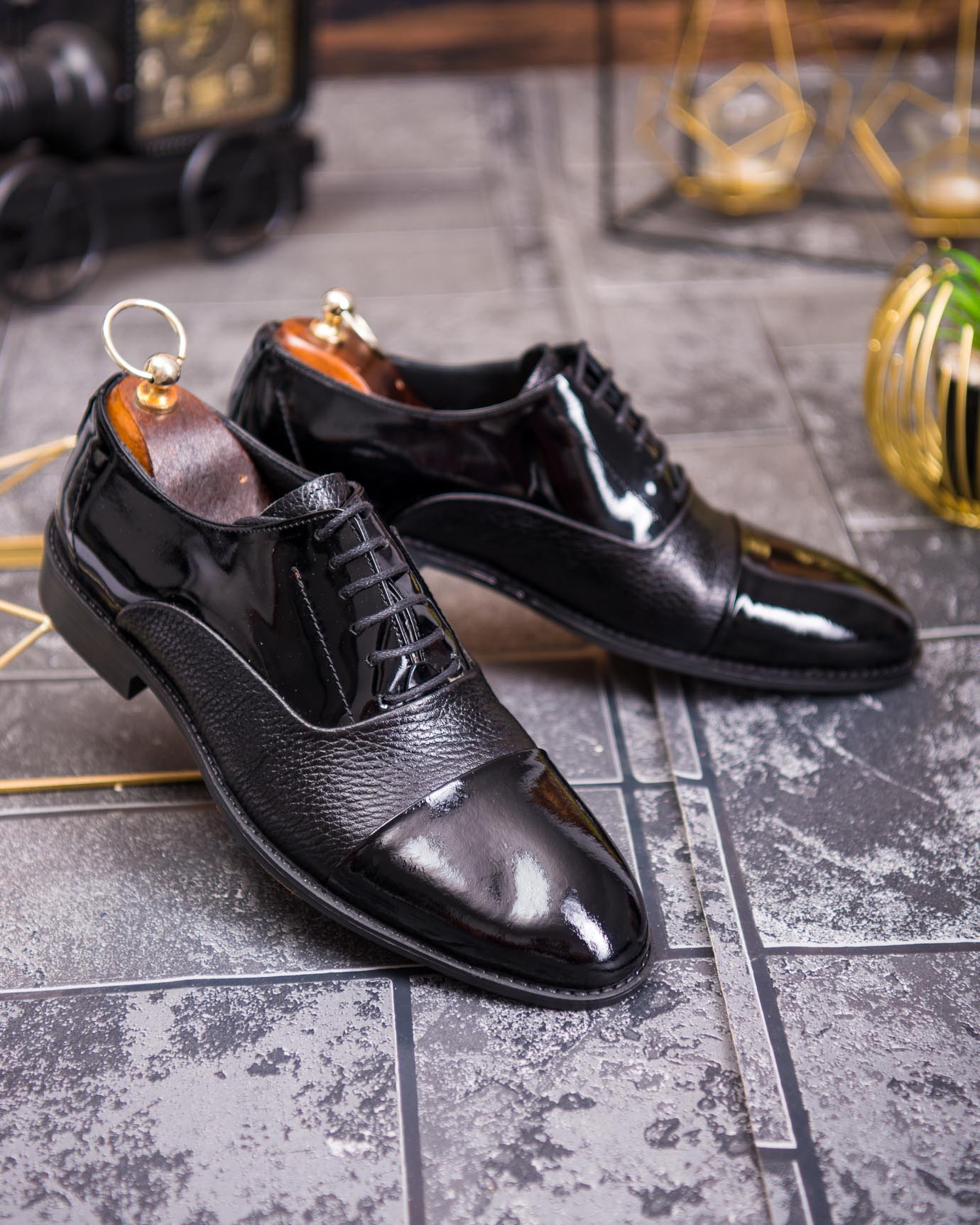 Pantofi bărbătești eleganți – Piele naturală și lacuită - P1917 - imagine 7