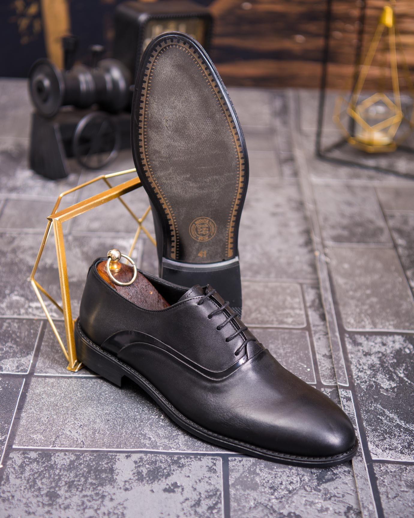 Pantofi bărbătești eleganți – Piele naturală premium - P1918 - imagine 4