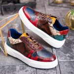 Sneaker de barbati, multicolor, din piele naturala- P1900