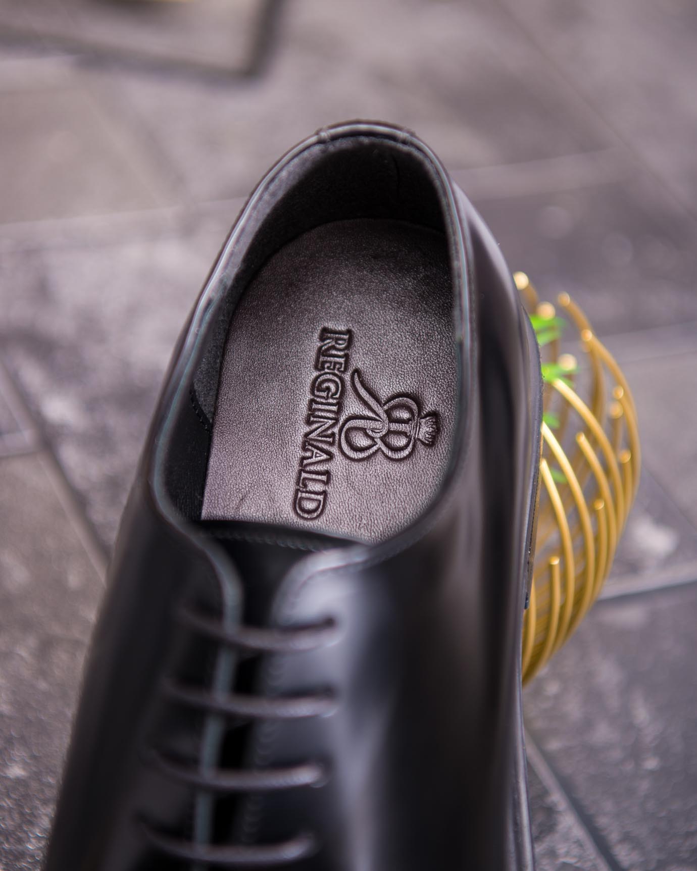 Pantofi de barbati, negri, din piele naturala, semi-lac - P1899 - imagine 6