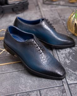 Alternative view of Pantofi de barbati, bleumarin, din piele naturala- P1889