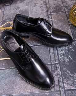 Alternative view of Pantofi de barbati, negru, din piele naturala- P1884