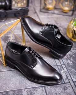 Pantofi de barbati, negru, din piele naturala- P1884