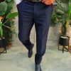 Pantaloni eleganti, Bleumarin, Slim-Fit - PN857