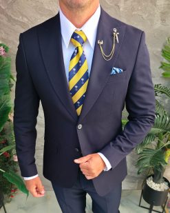 Alternative view of Sacou de bărbați, Slim Fit, Bleumarin-SC1098