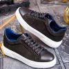 Sneaker de barbati, negru, din piele naturala- P1904