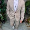 Costum de bărbați, Bej: Sacou si Pantalon - C5346