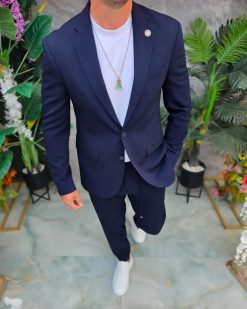 Alternative view of Costum de bărbați, Bleumarin: Sacou si Pantalon - C5336