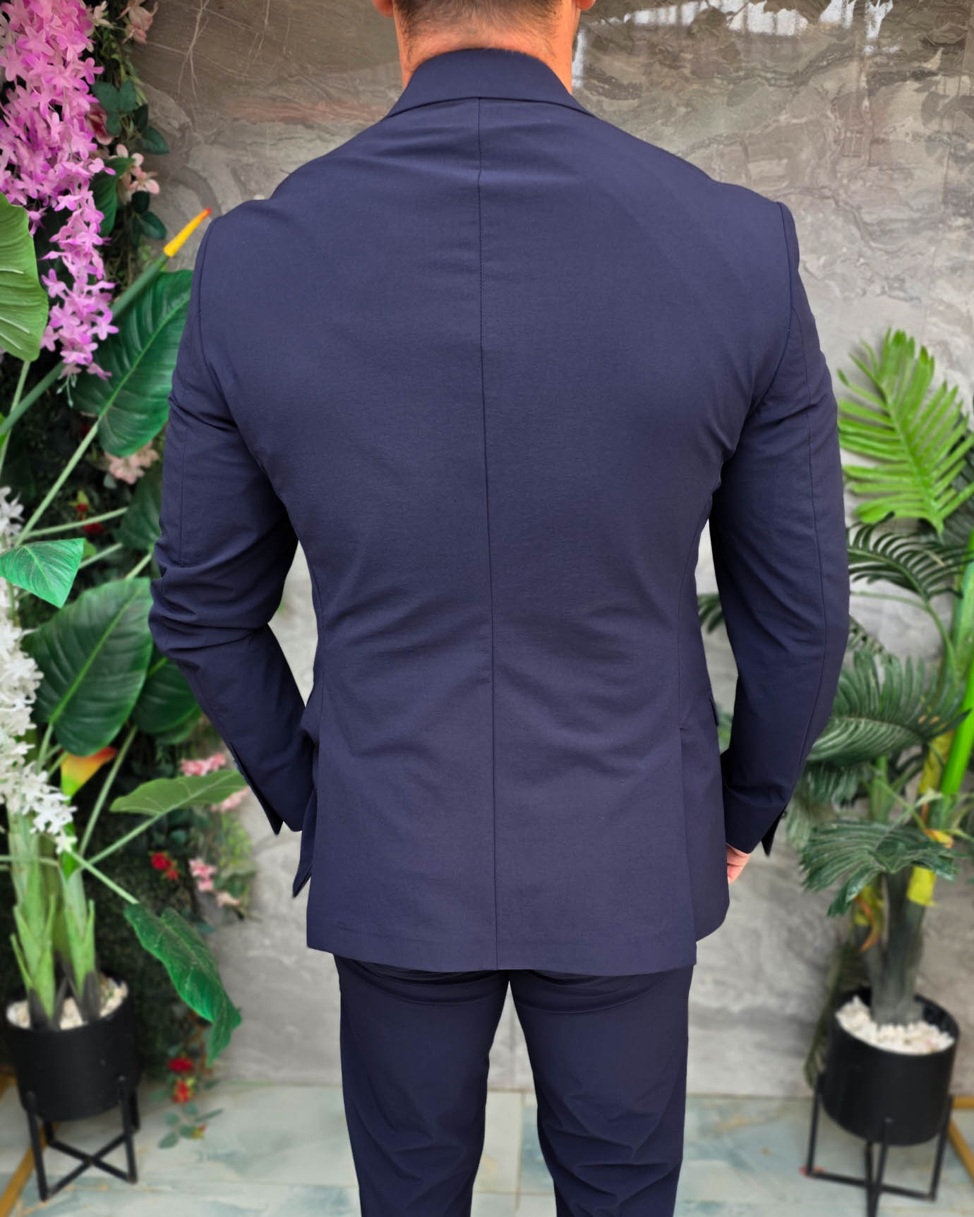 Costum de bărbați, Bleumarin: Sacou si Pantalon - C5341 - imagine 10