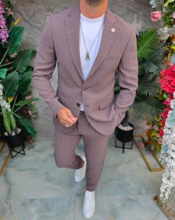 Costum de bărbați, Maro Taupe: Sacou si Pantalon - C5347