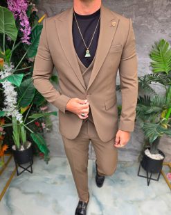 Alternative view of Costum de bărbați, Maro: Sacou, Vesta si Pantalon - C5365