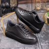 Sneaker de barbati, negru, din piele naturala- P1924