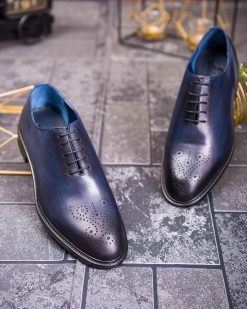 Alternative view of Pantofi de barbati, bleumarin, din piele naturala- P1932