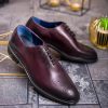 Pantofi de barbati, bordeaux, din piele naturala- P1931