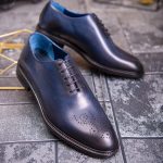 Pantofi de barbati, bleumarin, din piele naturala- P1932