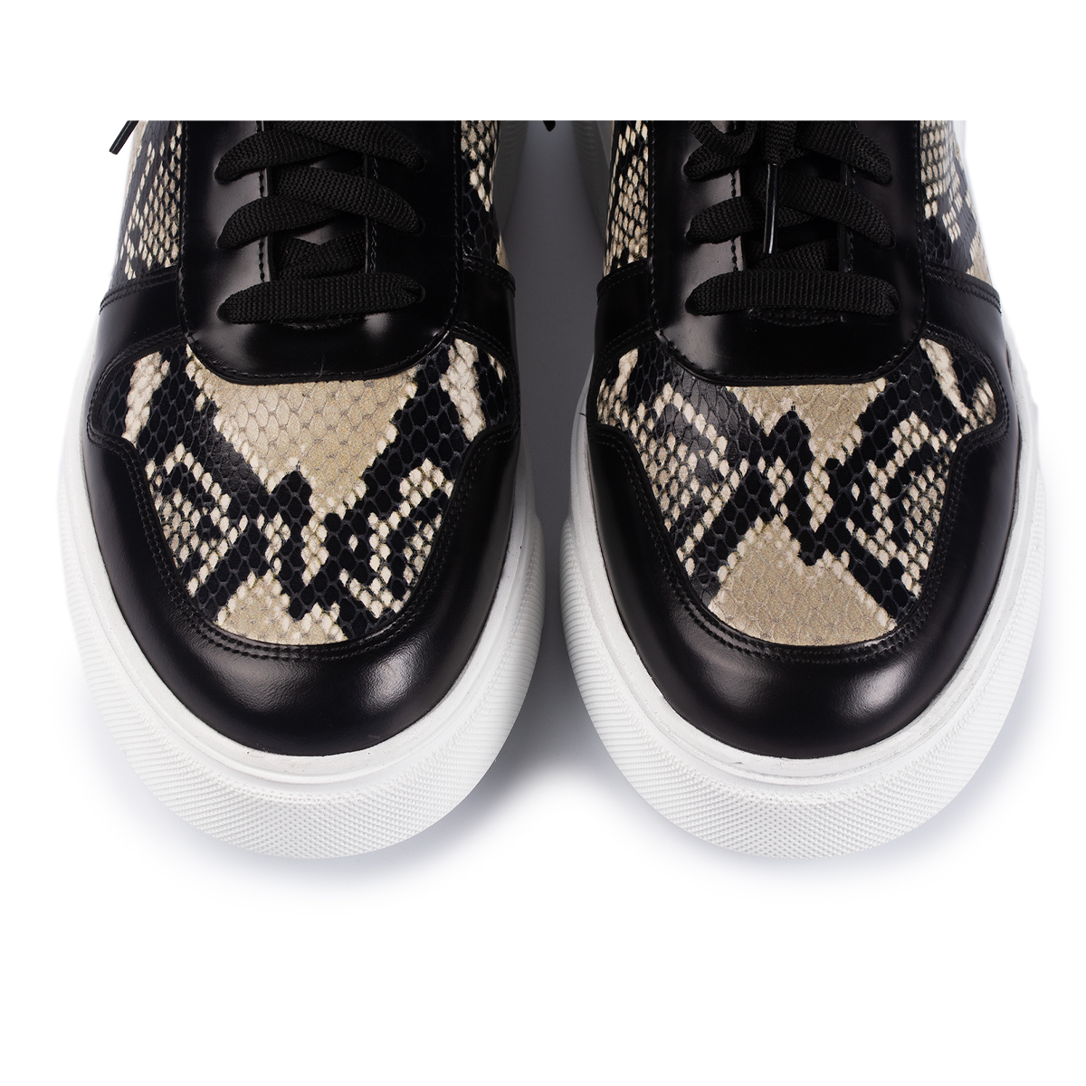 Sneaker de barbati, negru, din piele naturala- P1928 - imagine 7