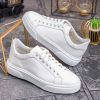 Sneaker de barbati, albi, din piele naturala- P1925
