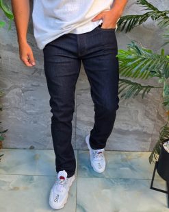 Blugi de bărbați, Slim Fit, elastici , bleumarin- BG948