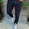 Blugi de bărbați, Slim Fit, elastici , negru- BG949