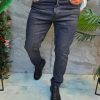 Blugi de bărbați, Slim Fit, elastici , gri- BG950